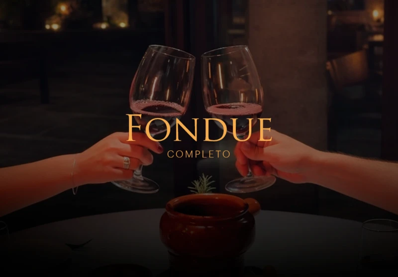 Fondue Completo | Queijo + Carne & 3 Vinhos